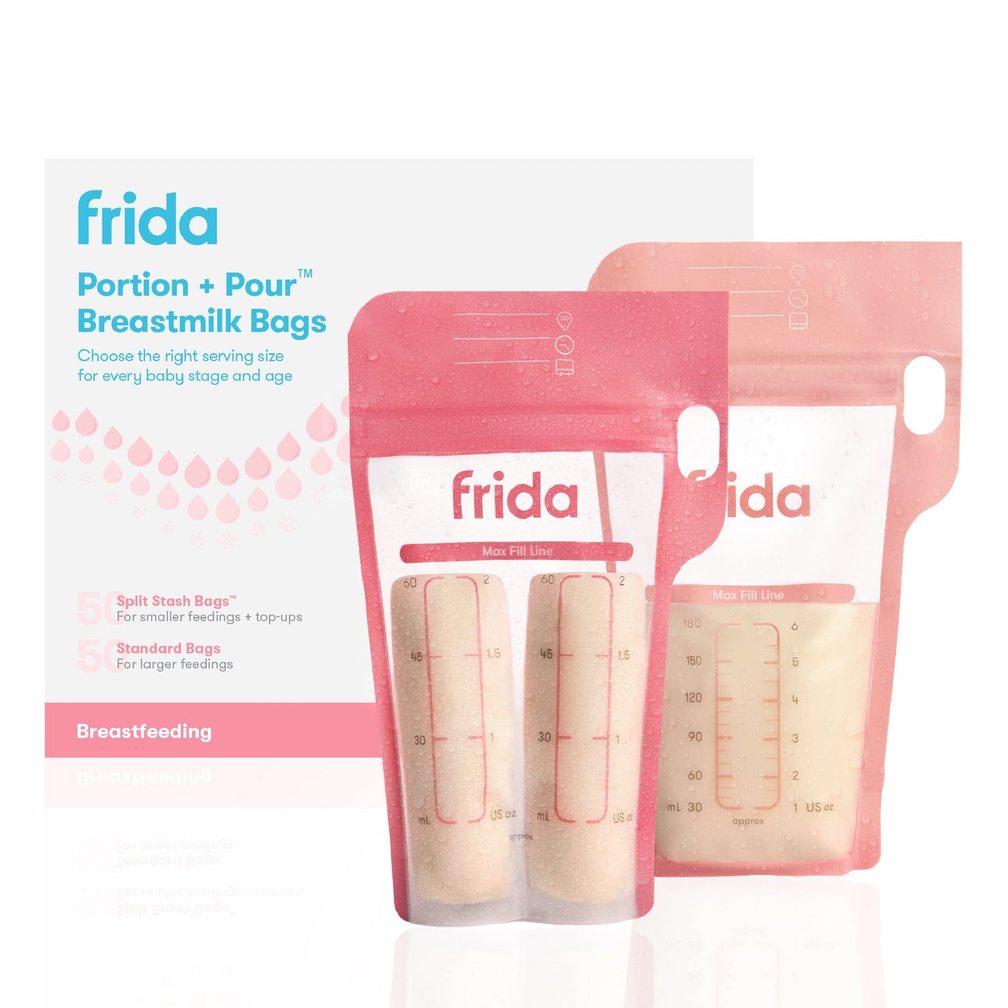 Breastmilk Storage Bags, 100ct Variety Pack
