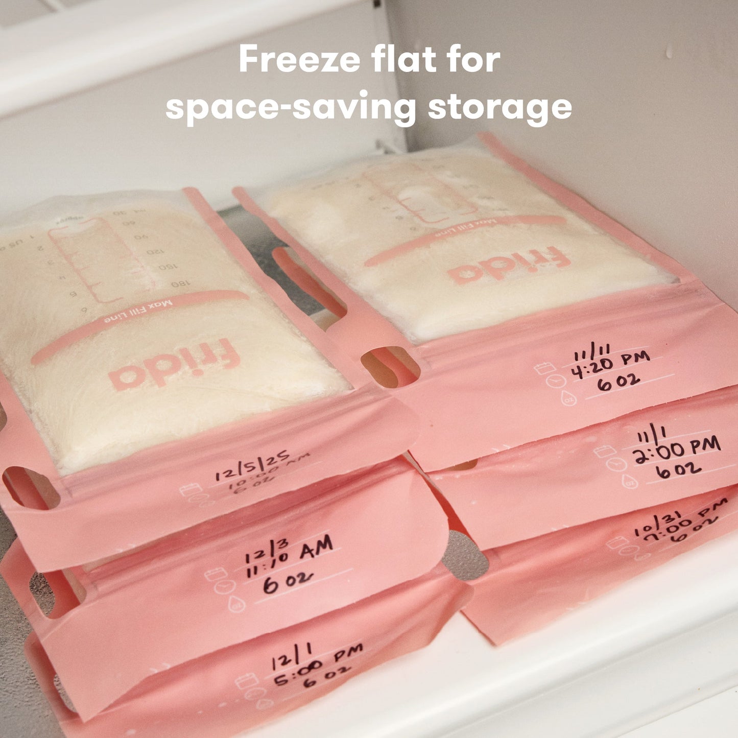 Breastmilk Storage Bags, 50ct Standard  Freeze & Thaw Milk Bags