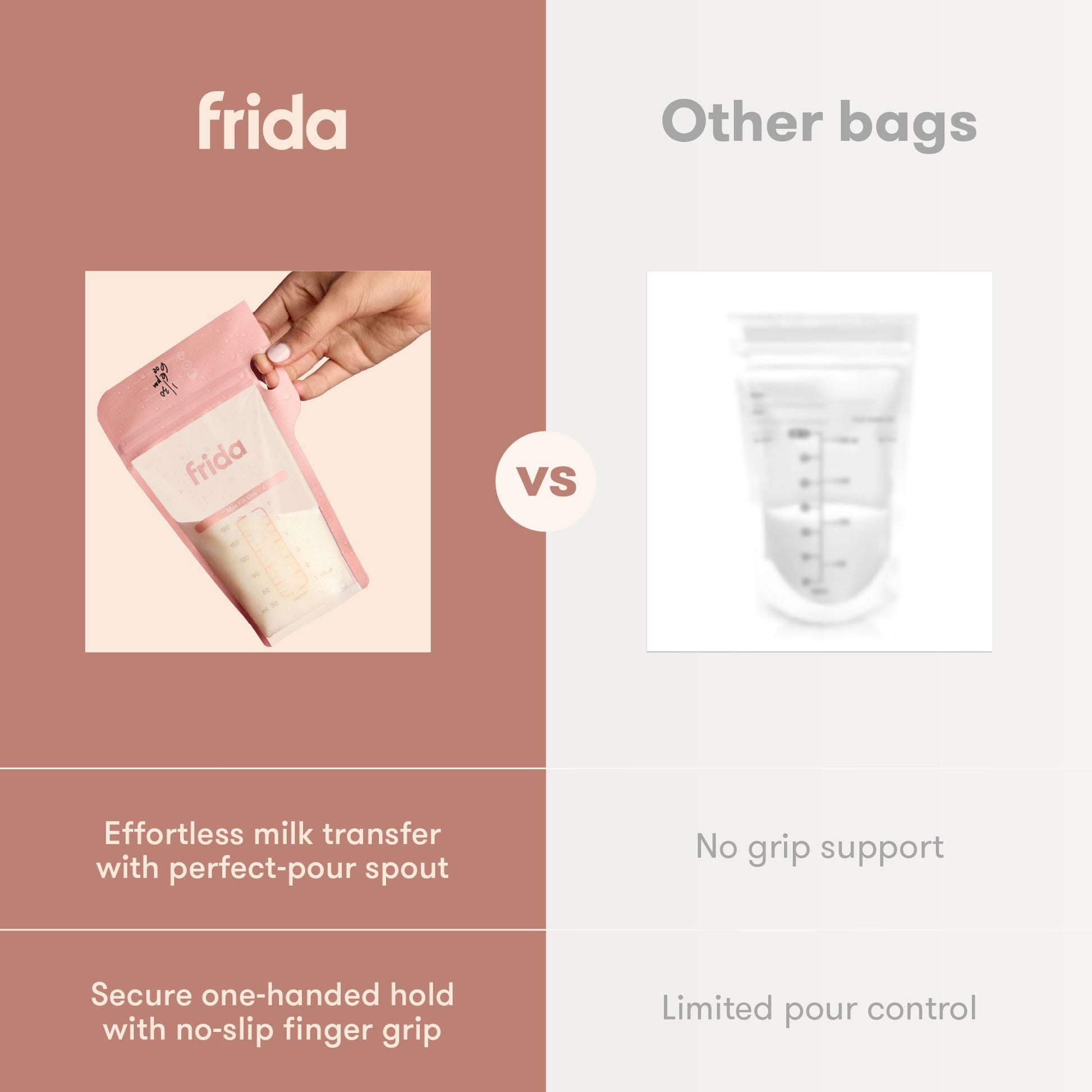 Breastmilk Storage Bags, 50ct Standard  Freeze & Thaw Milk Bags